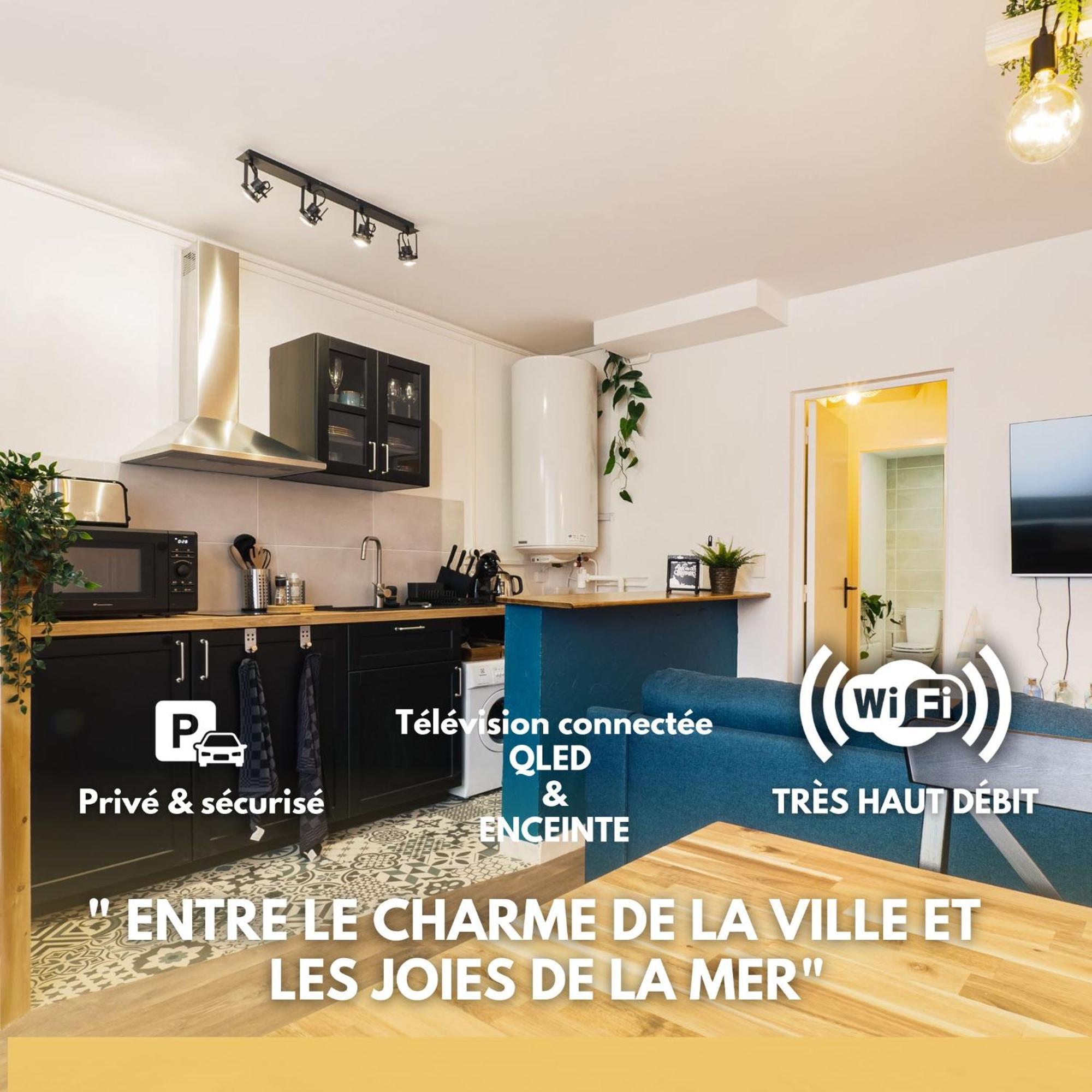 La Deferlante - Hyper Centre - Parking Prive - 300 M Plage Saint-Nazaire  Zewnętrze zdjęcie
