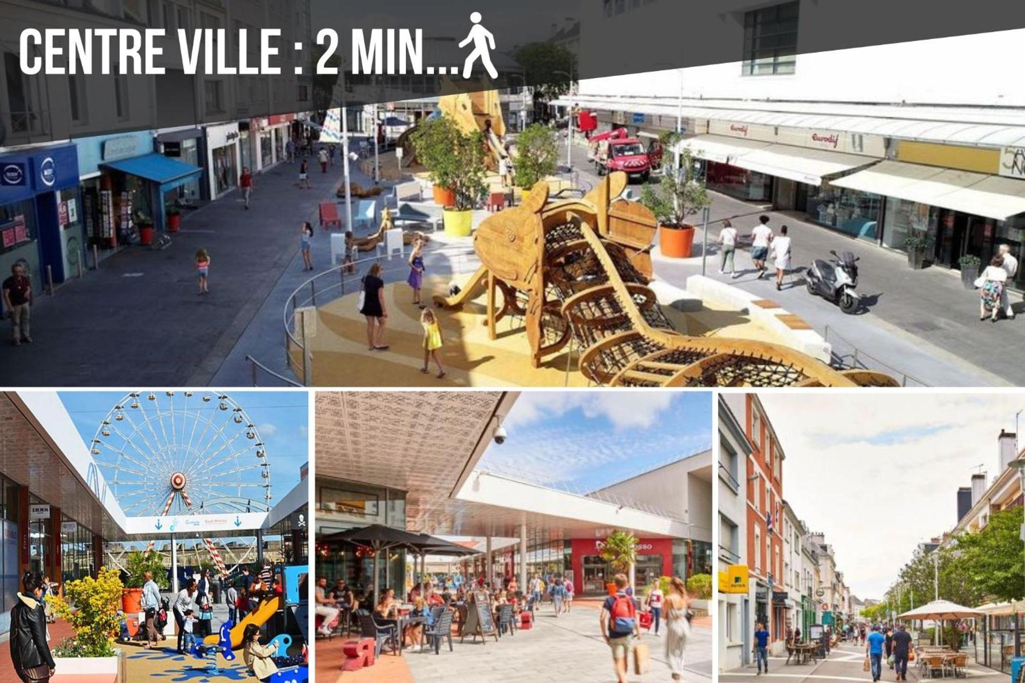 La Deferlante - Hyper Centre - Parking Prive - 300 M Plage Saint-Nazaire  Zewnętrze zdjęcie
